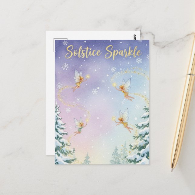 Postal Winter Solstice Postcard (Anverso/Reverso In Situ)