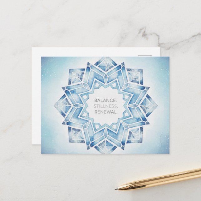 Postal Winter Solstice Postcard (Anverso/Reverso In Situ)