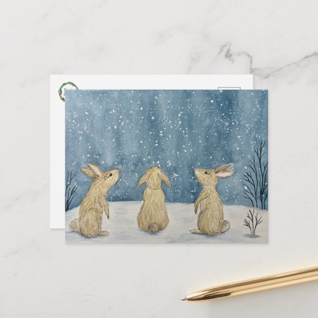 Postal Winter Storm Postcard (Anverso/Reverso In Situ)