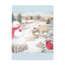 Winter Wonderland ilustrado para hombres de nieve