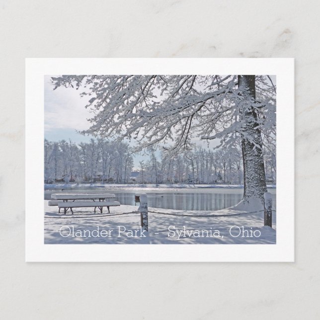 POSTAL WINTER WONDERLAND/OLANDER PARK/SYLVANIA, OHIO POST (Anverso)