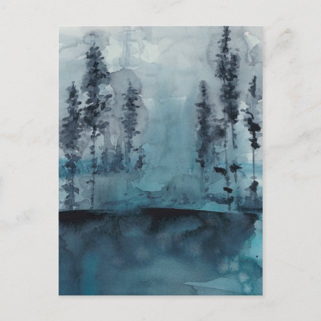 Postal Winter Woods (Anverso)