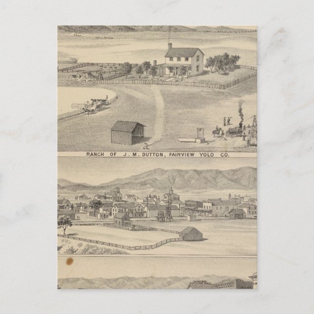 Postal Winters Dutton ranch (Anverso)