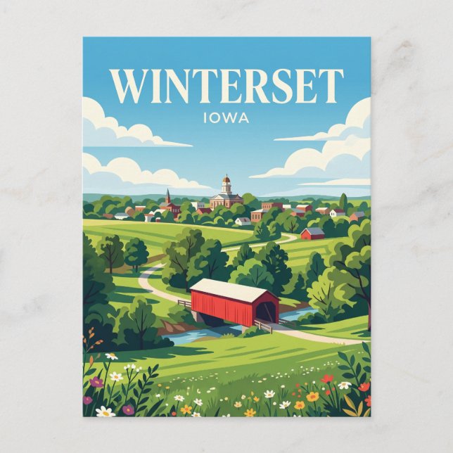 Postal Winterset EE. UU. (Anverso)