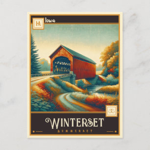 Postal Winterset, Iowa Vintage
