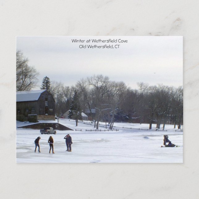 Postal Wintertime Fun - Wethersfield, CT (Anverso)