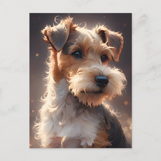 Postal Wire Hair Fox Terrier Twilight (Anverso)