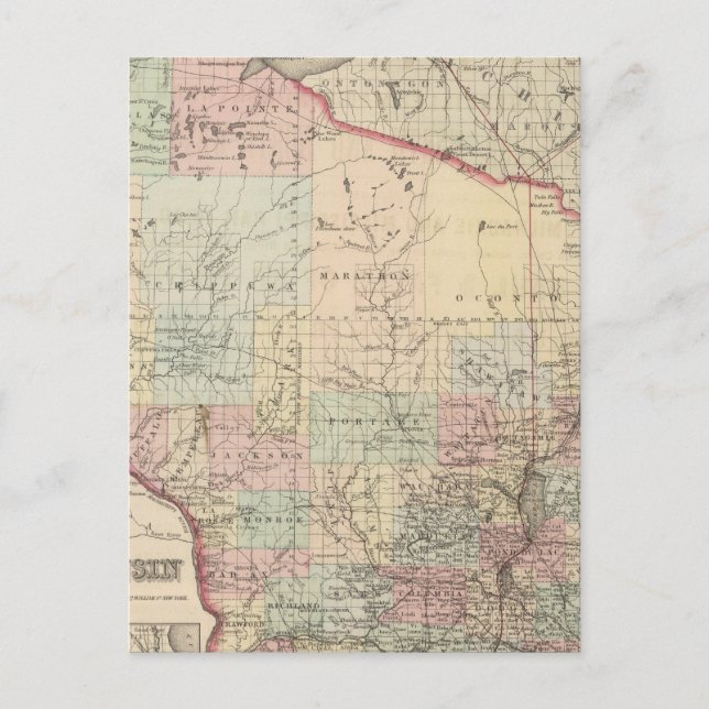 Postal Wisconsin (Anverso)