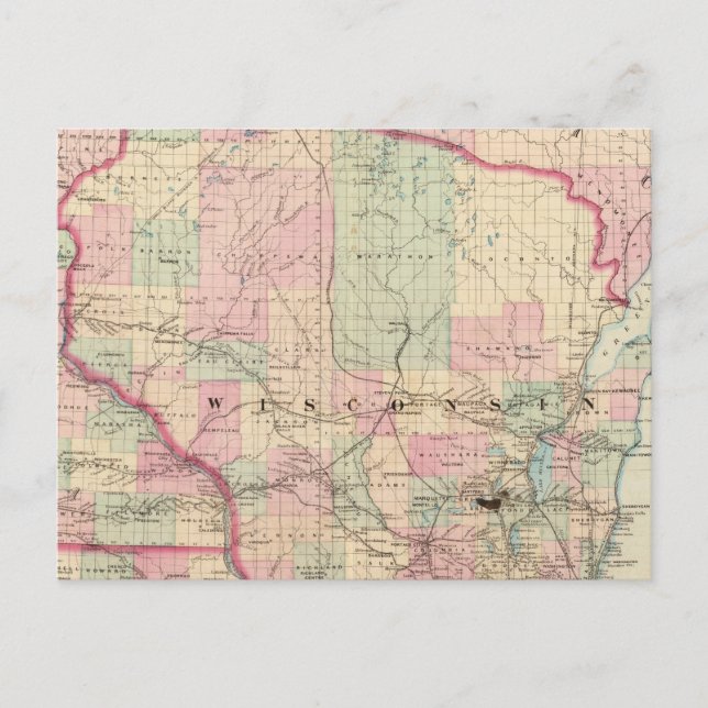 Postal Wisconsin 3 (Anverso)