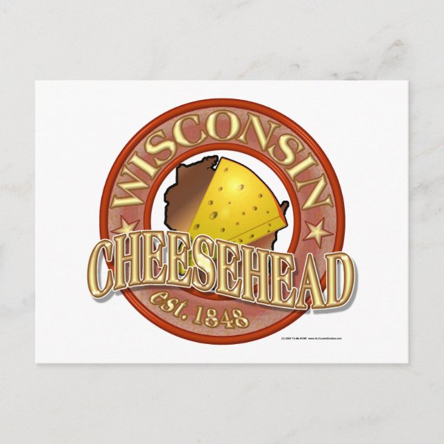 Postal Wisconsin Cheesehead Seal (Anverso)