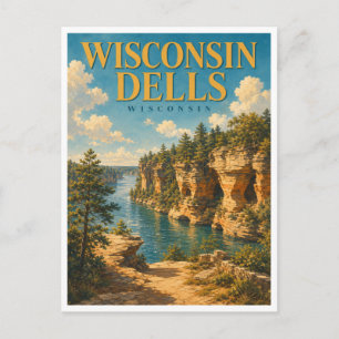 Postal Wisconsin Dells Wisconsin Sandstone Dells GeoSaga
