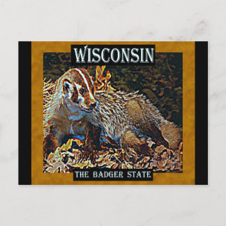 Postal Wisconsin El Estado Badger