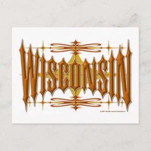 Postal Wisconsin Metalizado