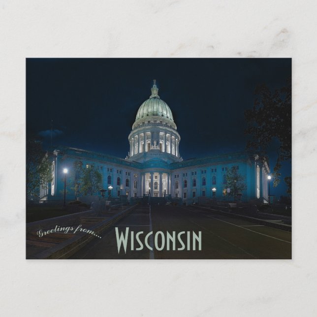Postal Wisconsin State Capitol Madison Wisconsin (Anverso)