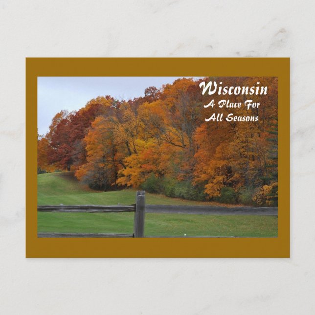 Postal Wisconsin, Un Lugar Para... (Anverso)