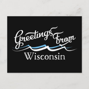 Postal Wisconsin Water Waves