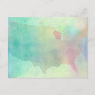 Postal Wisconsin Watercolor