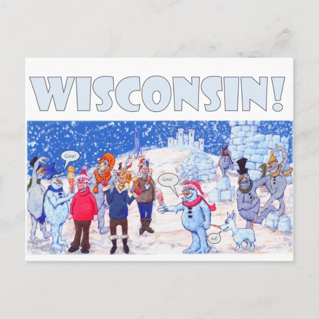 Postal Wisconsin Winter (Anverso)