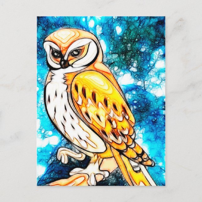Postal Wisdom Owl (Anverso)