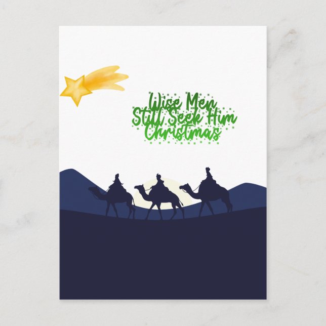 Postal Wise Men Still Seek Him Christmas (Anverso)