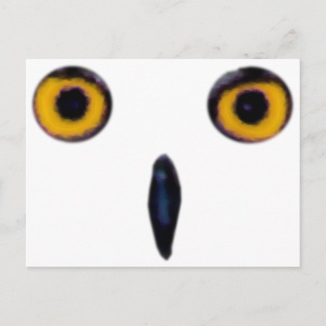 Postal Wise Old Owl Eyes (Anverso)