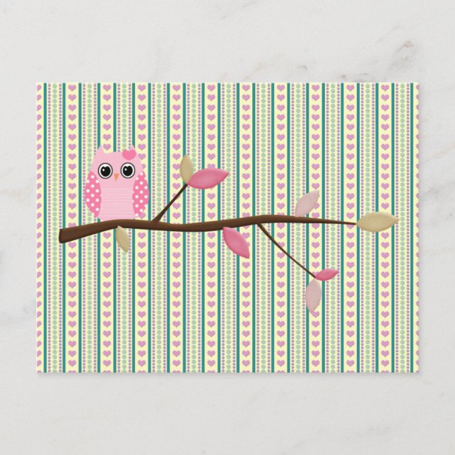 Postal Wise Owl (Anverso)