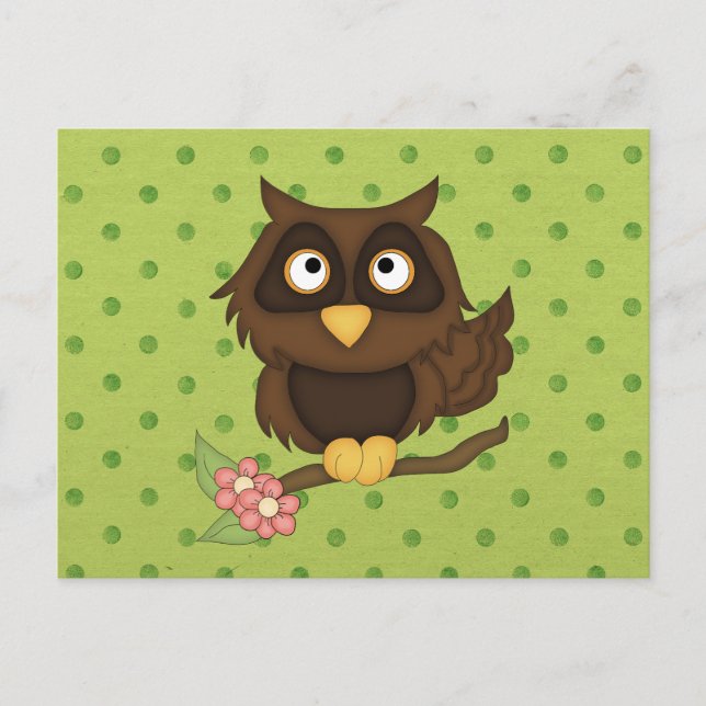 Postal Wise Owl (Anverso)