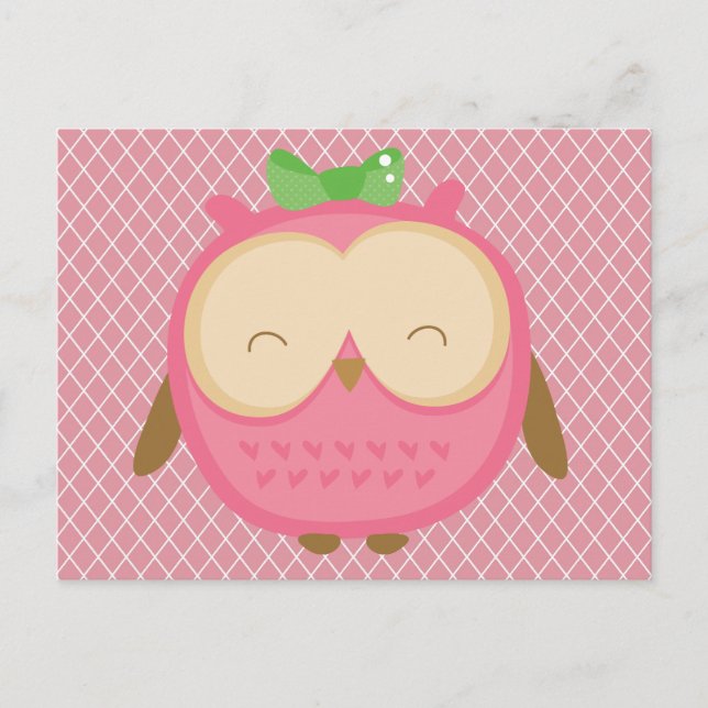 Postal Wise Owl (Anverso)