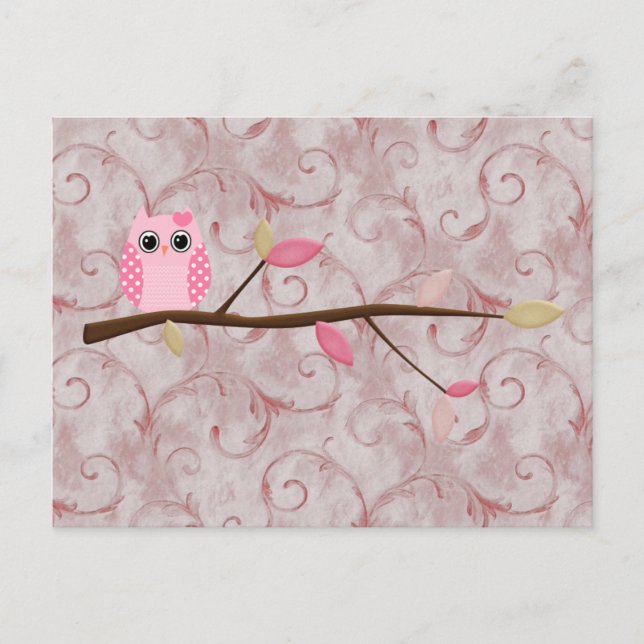 Postal Wise Owl (Anverso)