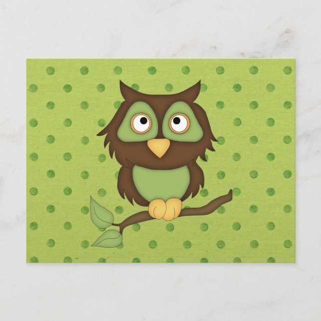 Postal Wise Owl (Anverso)