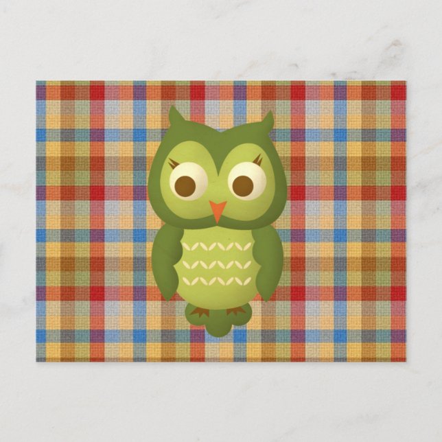 Postal Wise Owl (Anverso)