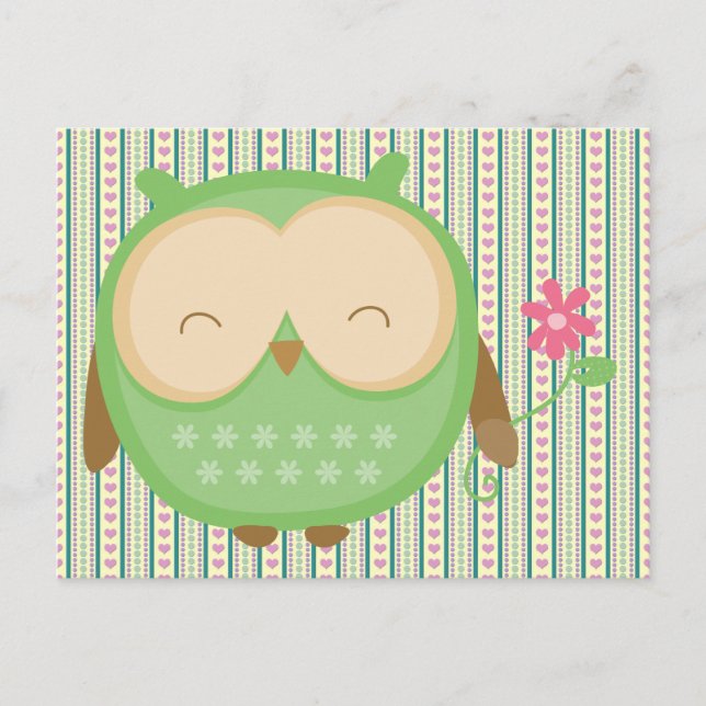 Postal Wise Owl (Anverso)