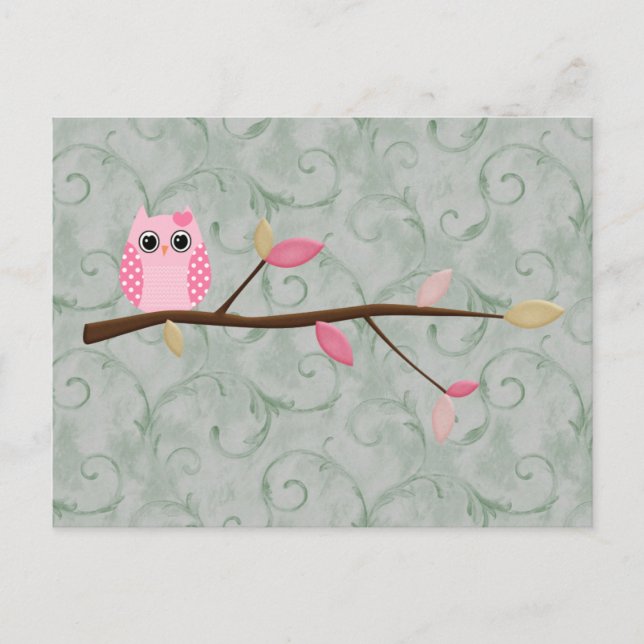 Postal Wise Owl (Anverso)