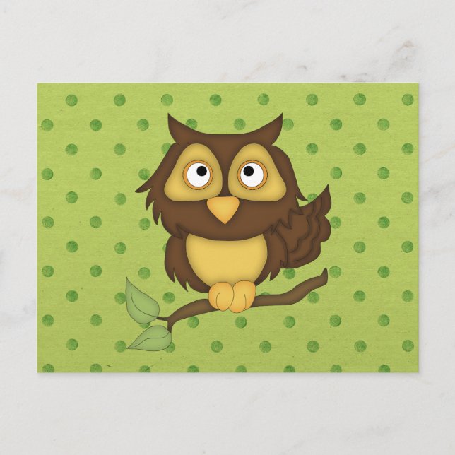 Postal Wise Owl (Anverso)