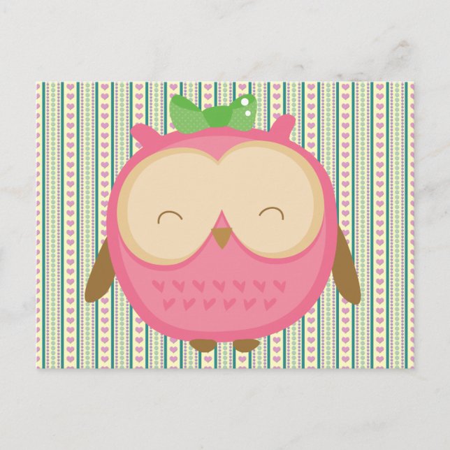 Postal Wise Owl (Anverso)