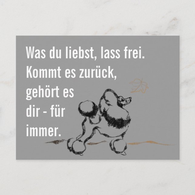 Postal Wise Poodle (Anverso)