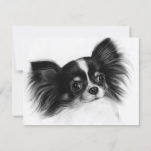 Postal Wise Soul - Retrato Chihuahua de alto rango pintad
