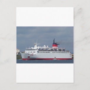 Postal Wisteria del barco.