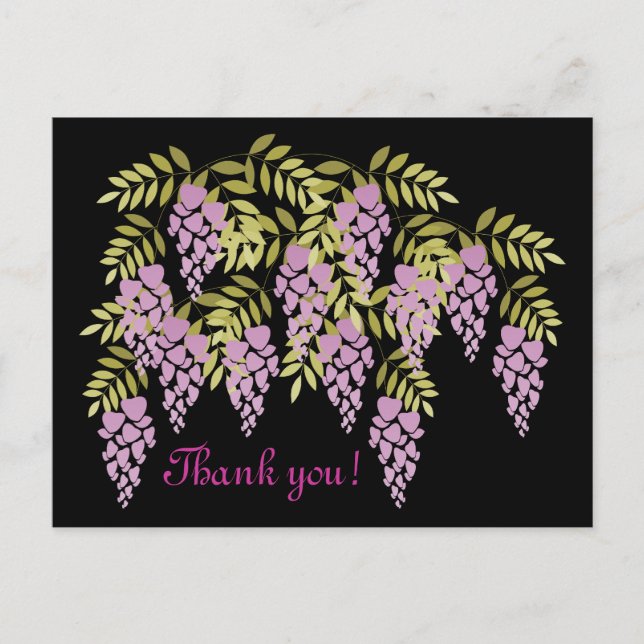 Postal Wisteria Postcard (Anverso)