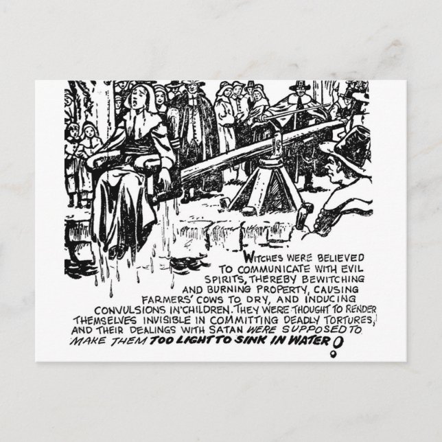 Postal Witch Dunking (Anverso)