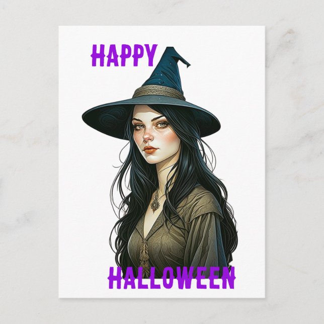 Postal Witch Halloween (Anverso)