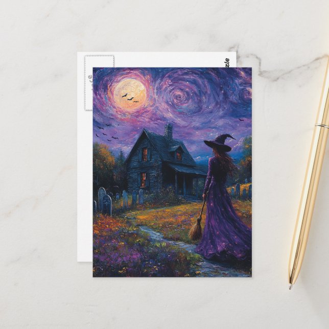 Postal Witch in the Night (Anverso/Reverso In Situ)