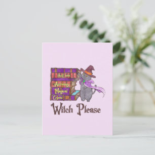 Postal Witch Please - Witch Black Cat