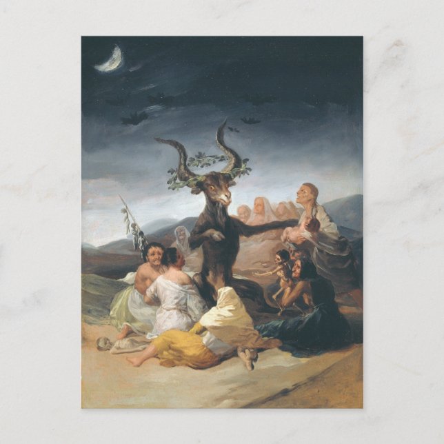 Postal Witches Sabbath - Francisco de Goya (1797-1798) (Anverso)