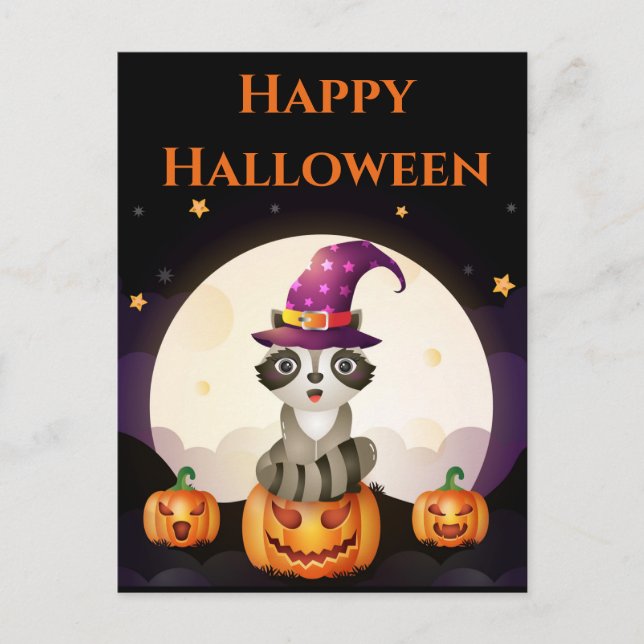 Postal Wizard Raccoon (Anverso)