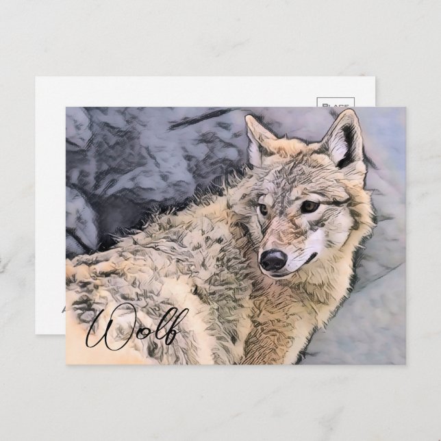 Postal Wolf (Anverso / Reverso)