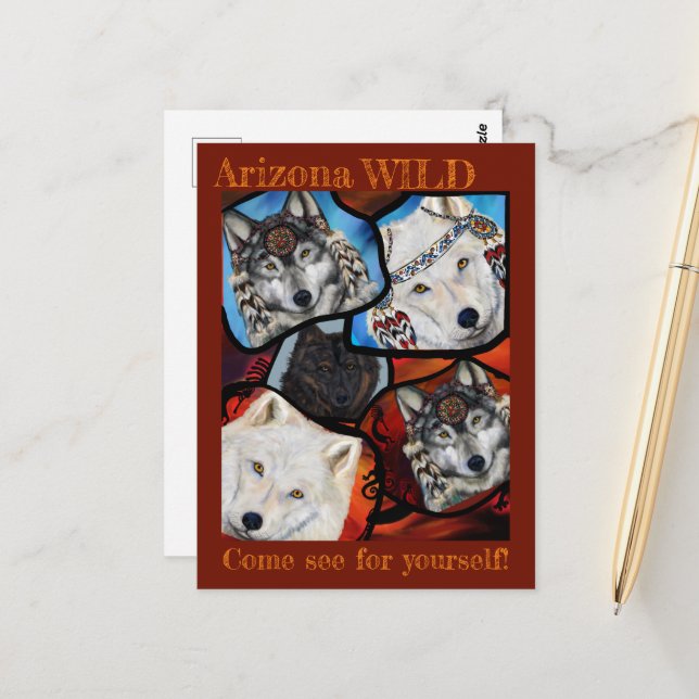 POSTAL WOLF ART (Anverso/Reverso In Situ)