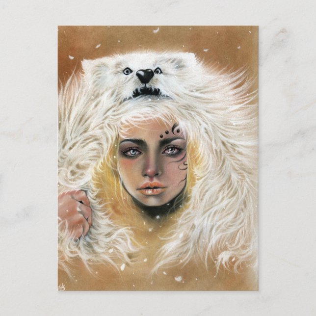 Postal Wolf Beauty PostCard (Anverso)