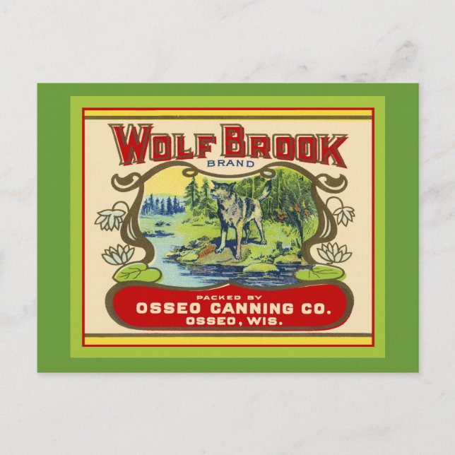 Postal Wolf Brook Wisconsin (Anverso)