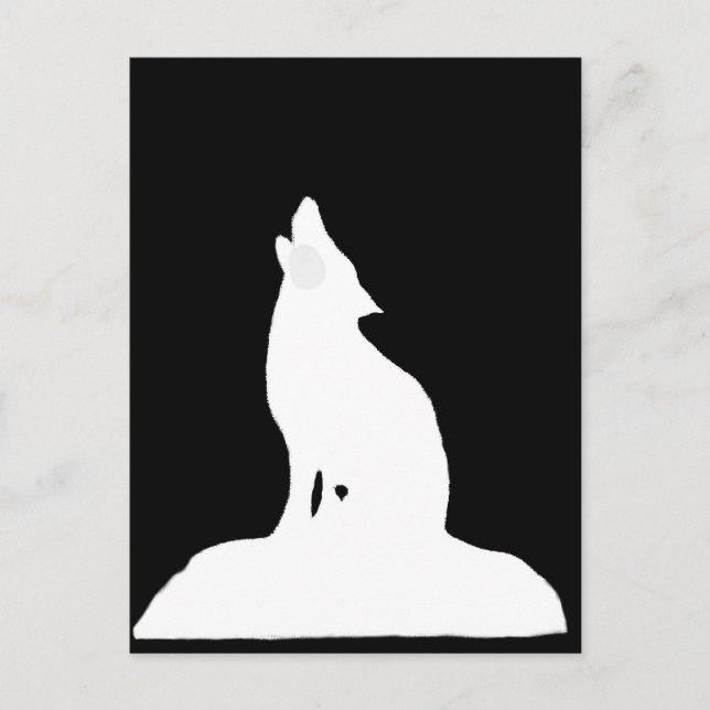 POSTAL WOLF NOCTURNO (Anverso)